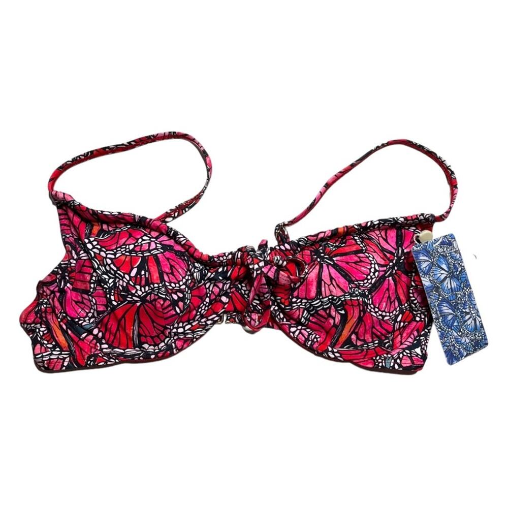 Toluca Angelina Underwire Papillon Bra Swim Top Size Small